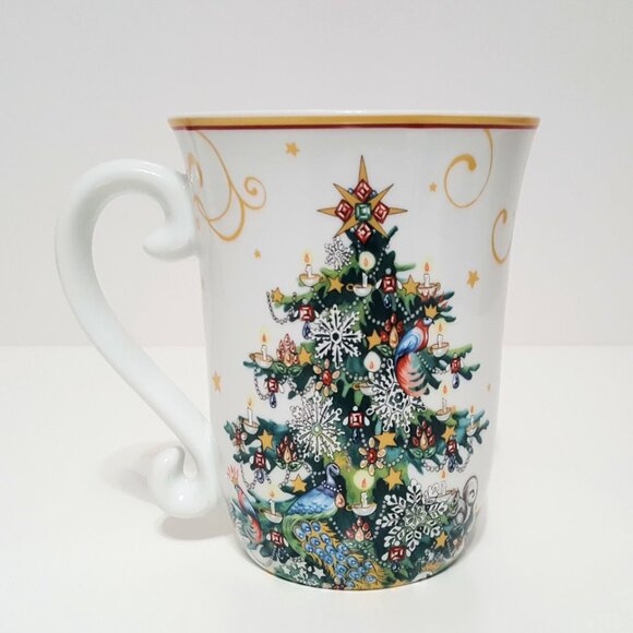 NEW RARE Williams Sonoma Twas the Night Before Christmas Santa Town Mug 14 OZ - Picture 3 of 6